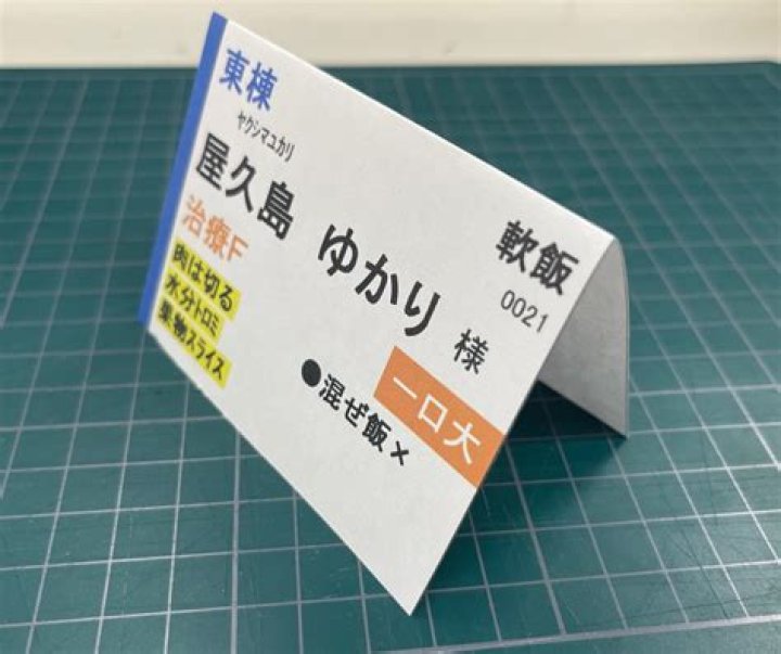 介護 食札 手作り